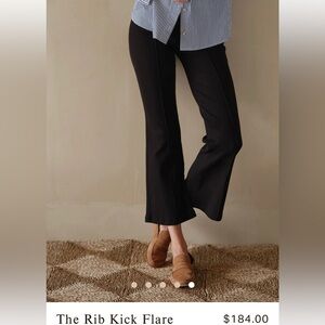 NWT DONNI. ribbed kick flare pant